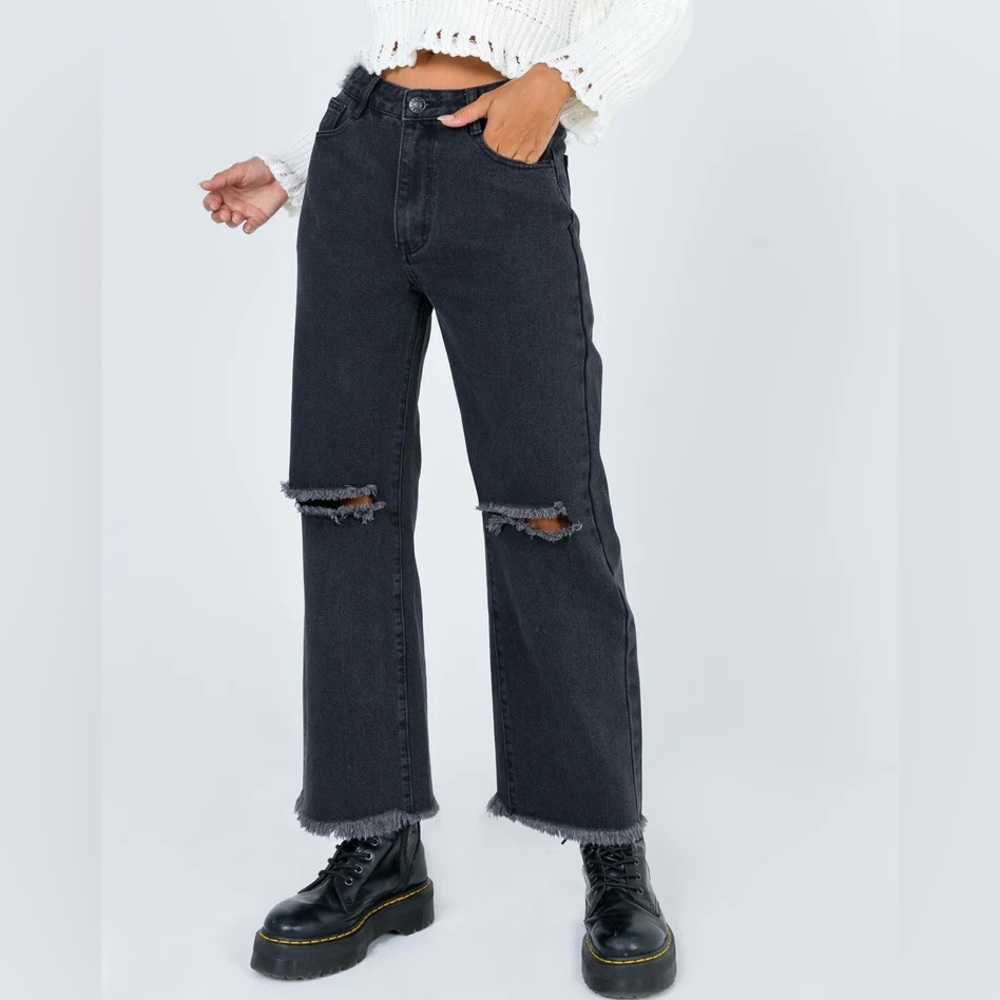 Princess Polly Cece Hammer Wide Leg Jeans